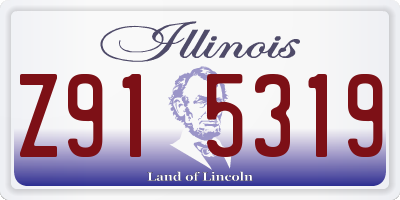 IL license plate Z915319