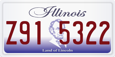 IL license plate Z915322