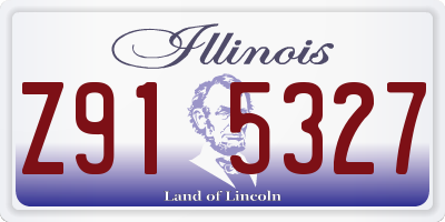 IL license plate Z915327
