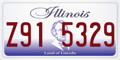 IL license plate Z915329