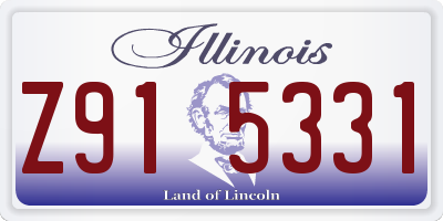 IL license plate Z915331