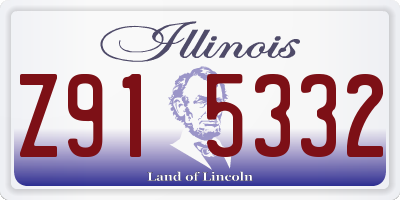 IL license plate Z915332