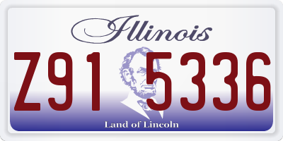 IL license plate Z915336