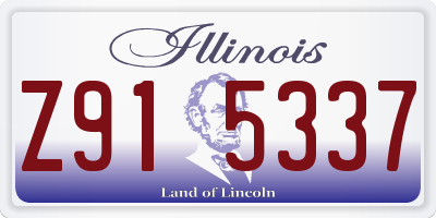 IL license plate Z915337