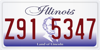 IL license plate Z915347