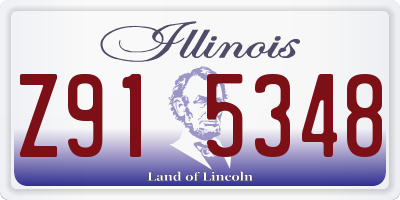 IL license plate Z915348