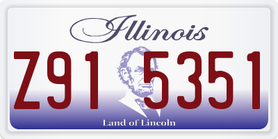 IL license plate Z915351