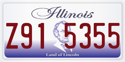 IL license plate Z915355