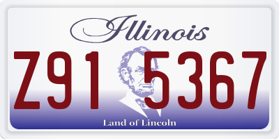 IL license plate Z915367