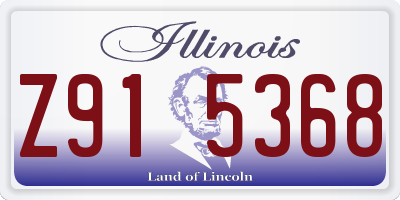 IL license plate Z915368