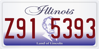 IL license plate Z915393