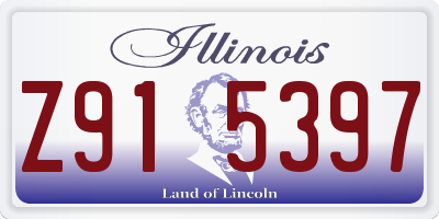 IL license plate Z915397