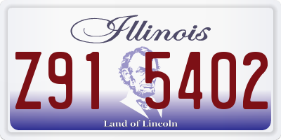 IL license plate Z915402