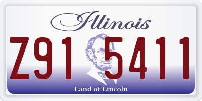 IL license plate Z915411