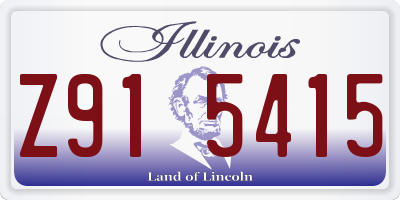IL license plate Z915415