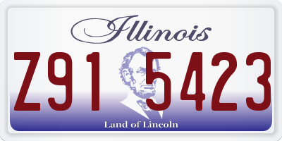 IL license plate Z915423