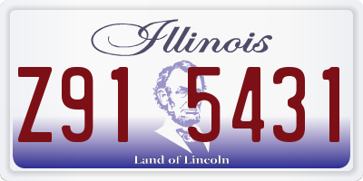 IL license plate Z915431