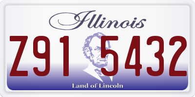 IL license plate Z915432