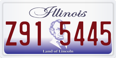 IL license plate Z915445