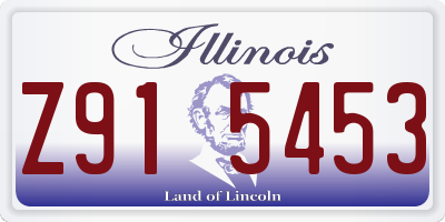 IL license plate Z915453
