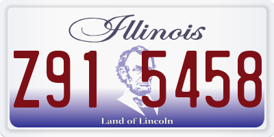 IL license plate Z915458