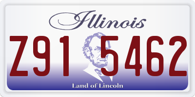 IL license plate Z915462