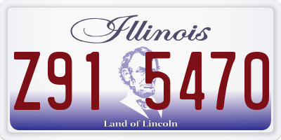 IL license plate Z915470