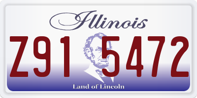 IL license plate Z915472