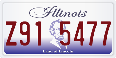 IL license plate Z915477