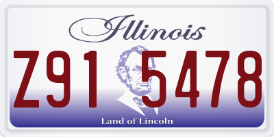IL license plate Z915478