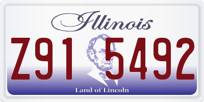 IL license plate Z915492