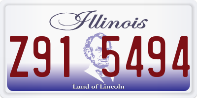 IL license plate Z915494