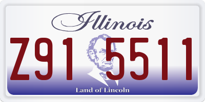 IL license plate Z915511