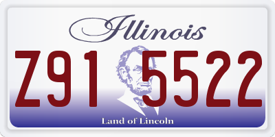 IL license plate Z915522