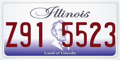 IL license plate Z915523