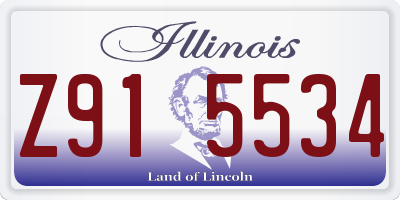 IL license plate Z915534