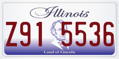 IL license plate Z915536