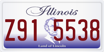 IL license plate Z915538