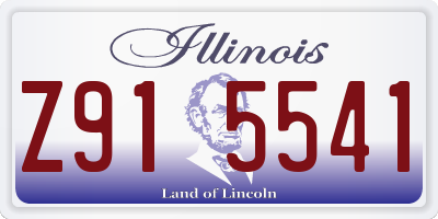 IL license plate Z915541