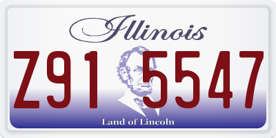 IL license plate Z915547