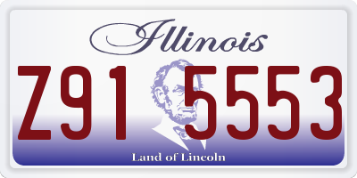 IL license plate Z915553