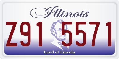 IL license plate Z915571