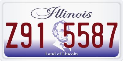 IL license plate Z915587