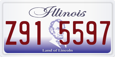 IL license plate Z915597