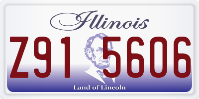 IL license plate Z915606