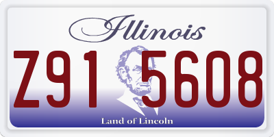 IL license plate Z915608