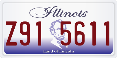 IL license plate Z915611