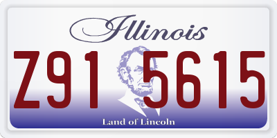 IL license plate Z915615
