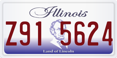 IL license plate Z915624