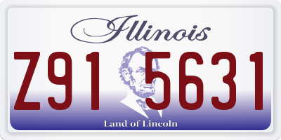 IL license plate Z915631